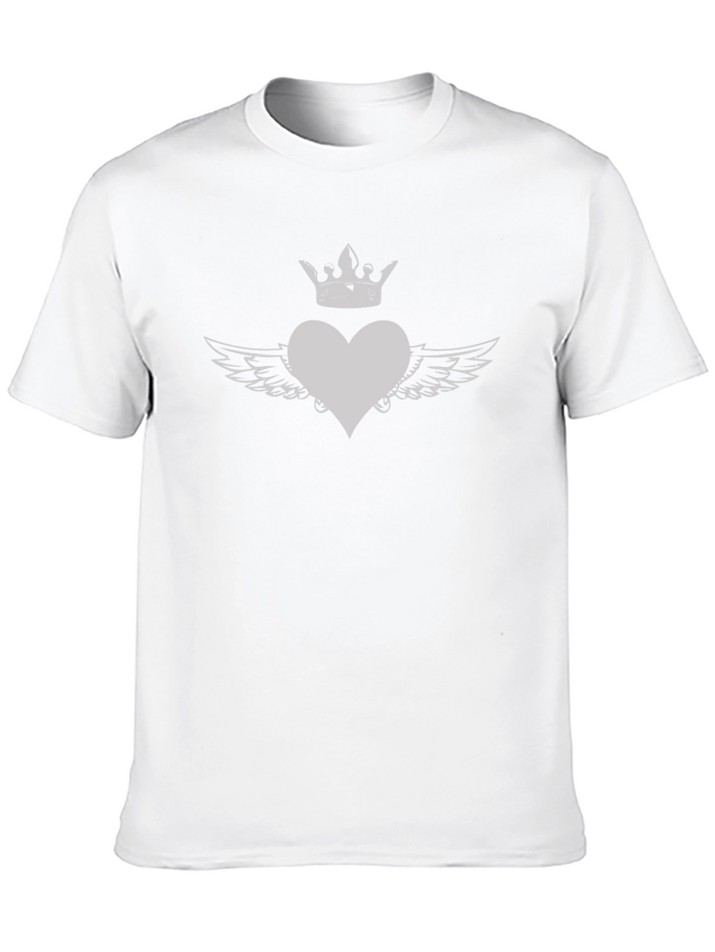 Heart with Crown and Wings Graphic Tee