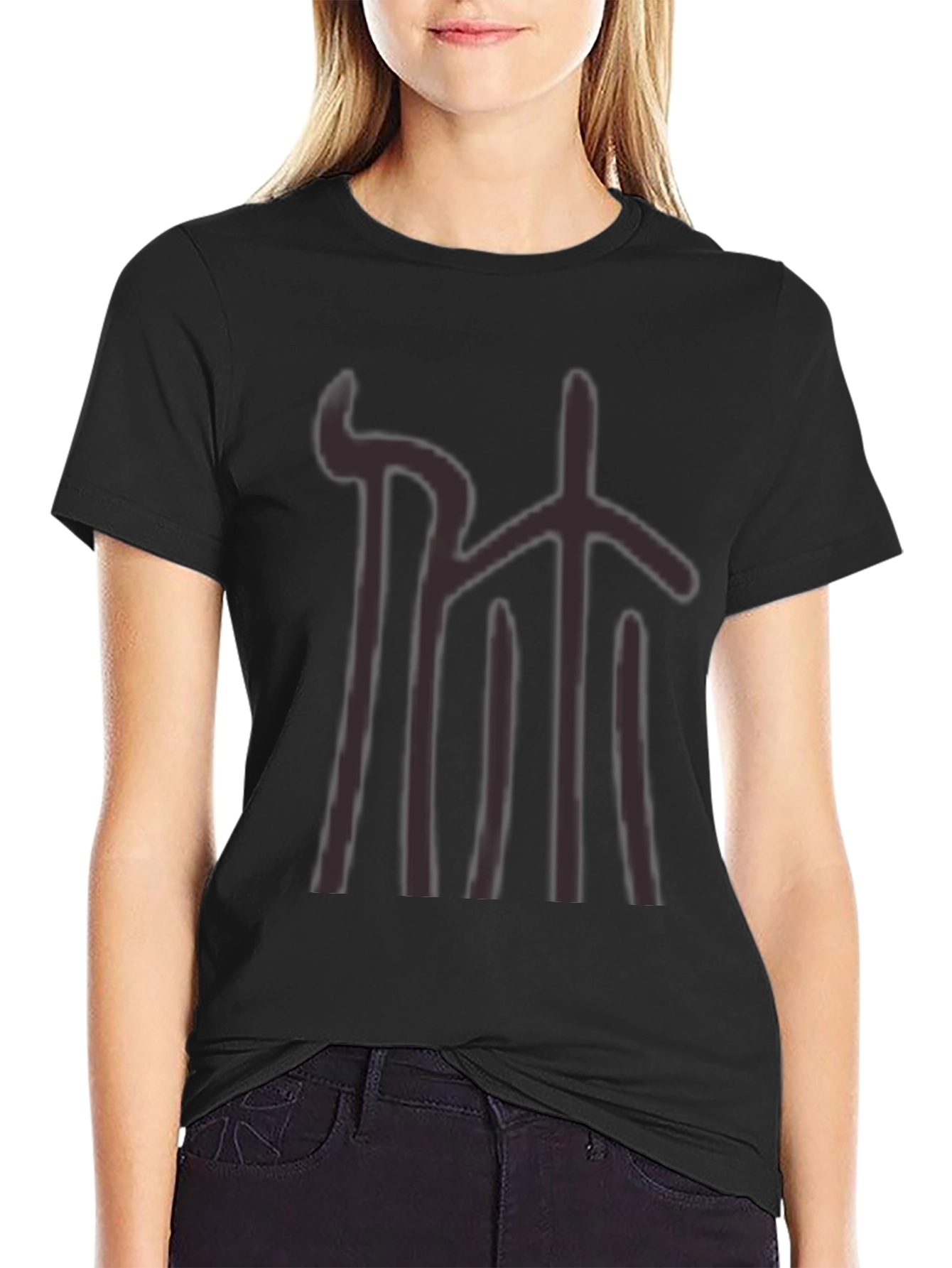 Abstract Graphic Print Tee - Casual Style