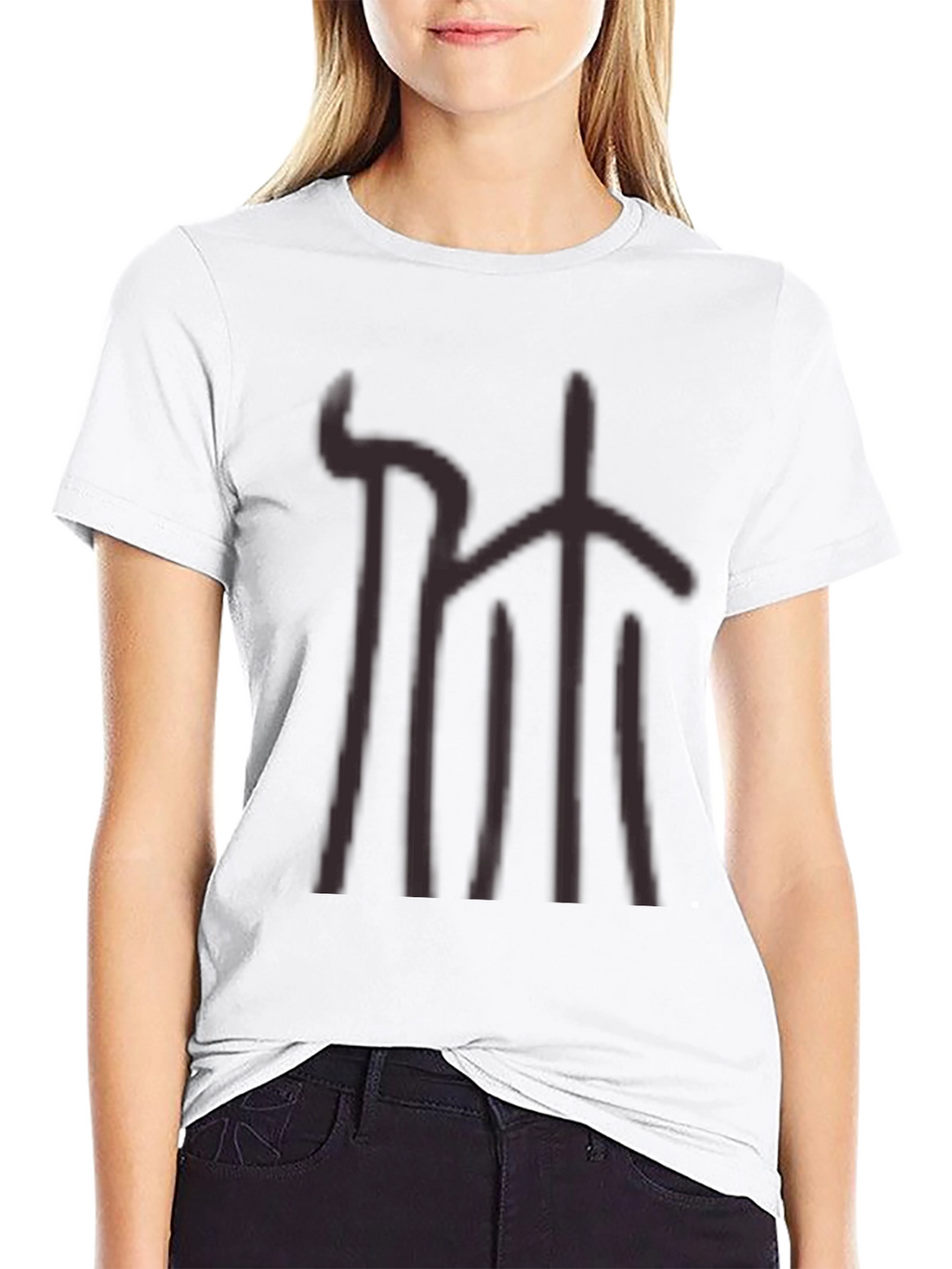 Abstract Graphic Print Tee - Casual Style