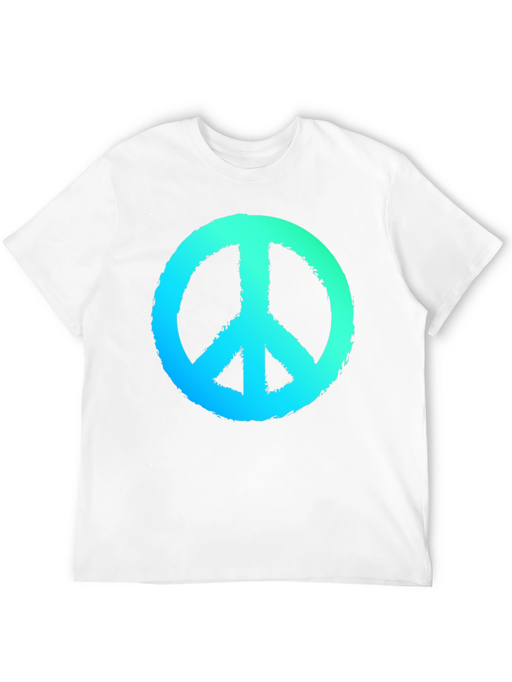 Peace Sign Graphic Black T-Shirt