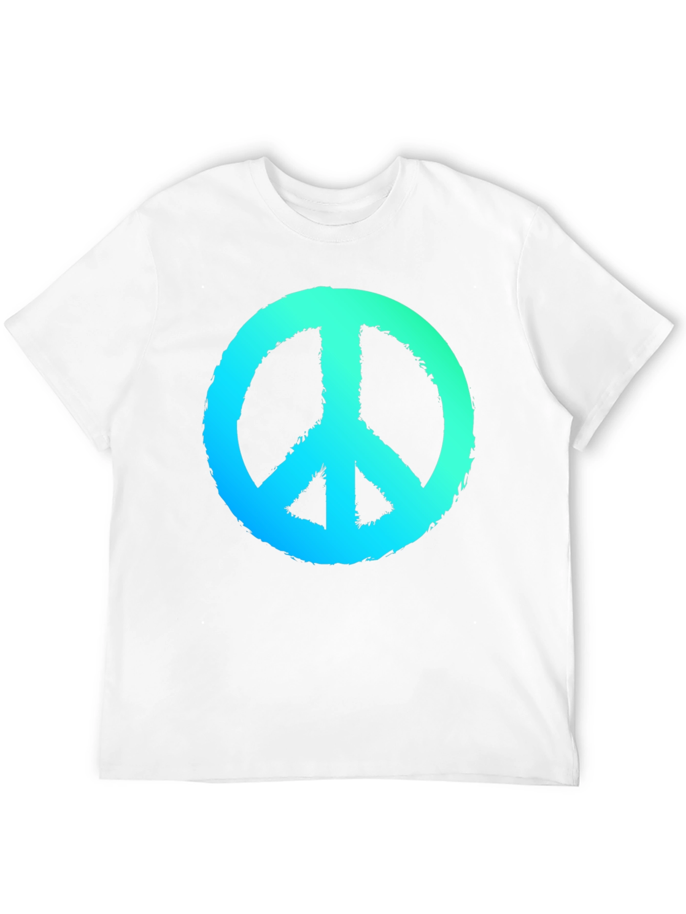 Peace Sign Graphic Black T-Shirt