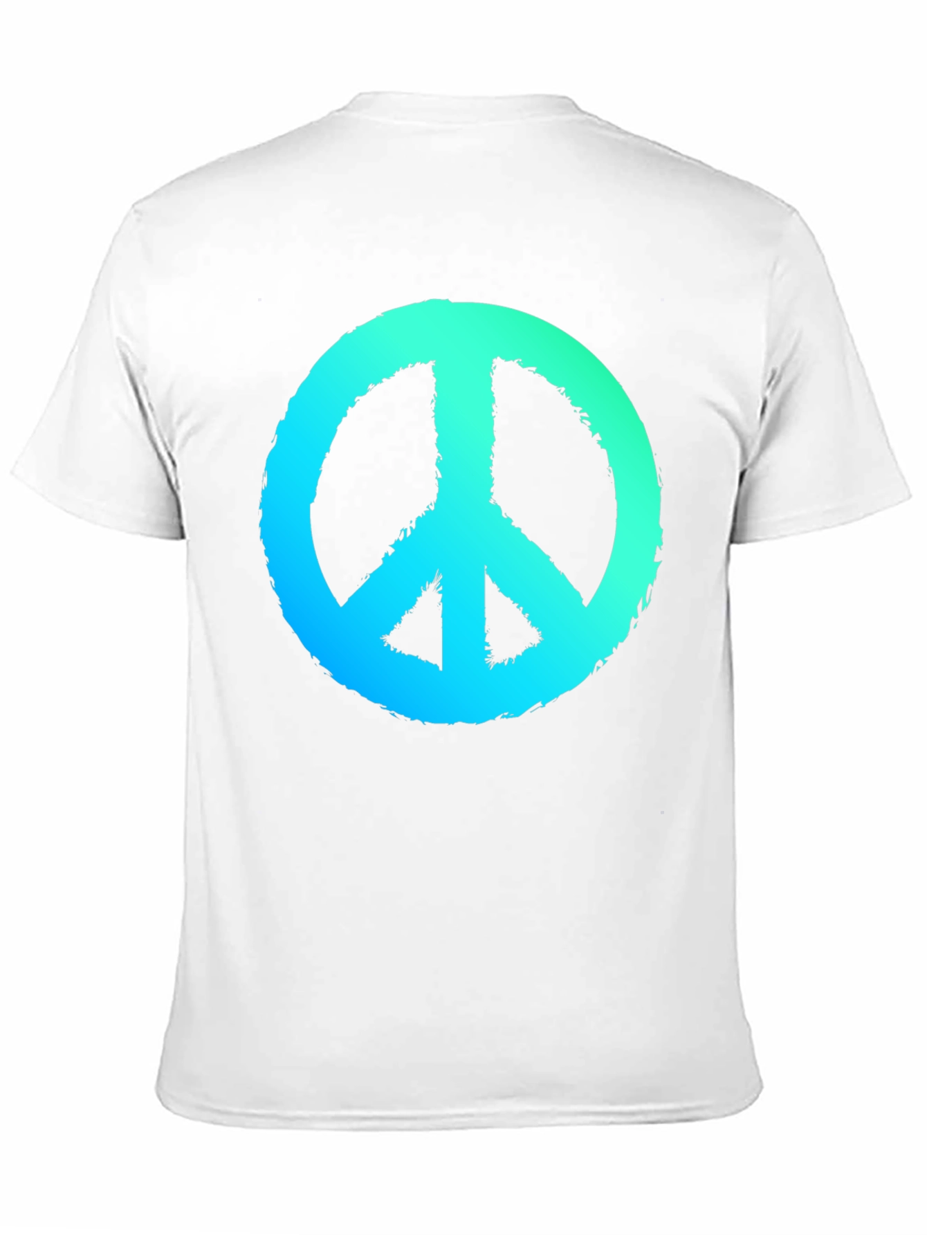 Peace Sign Graphic Black T-Shirt