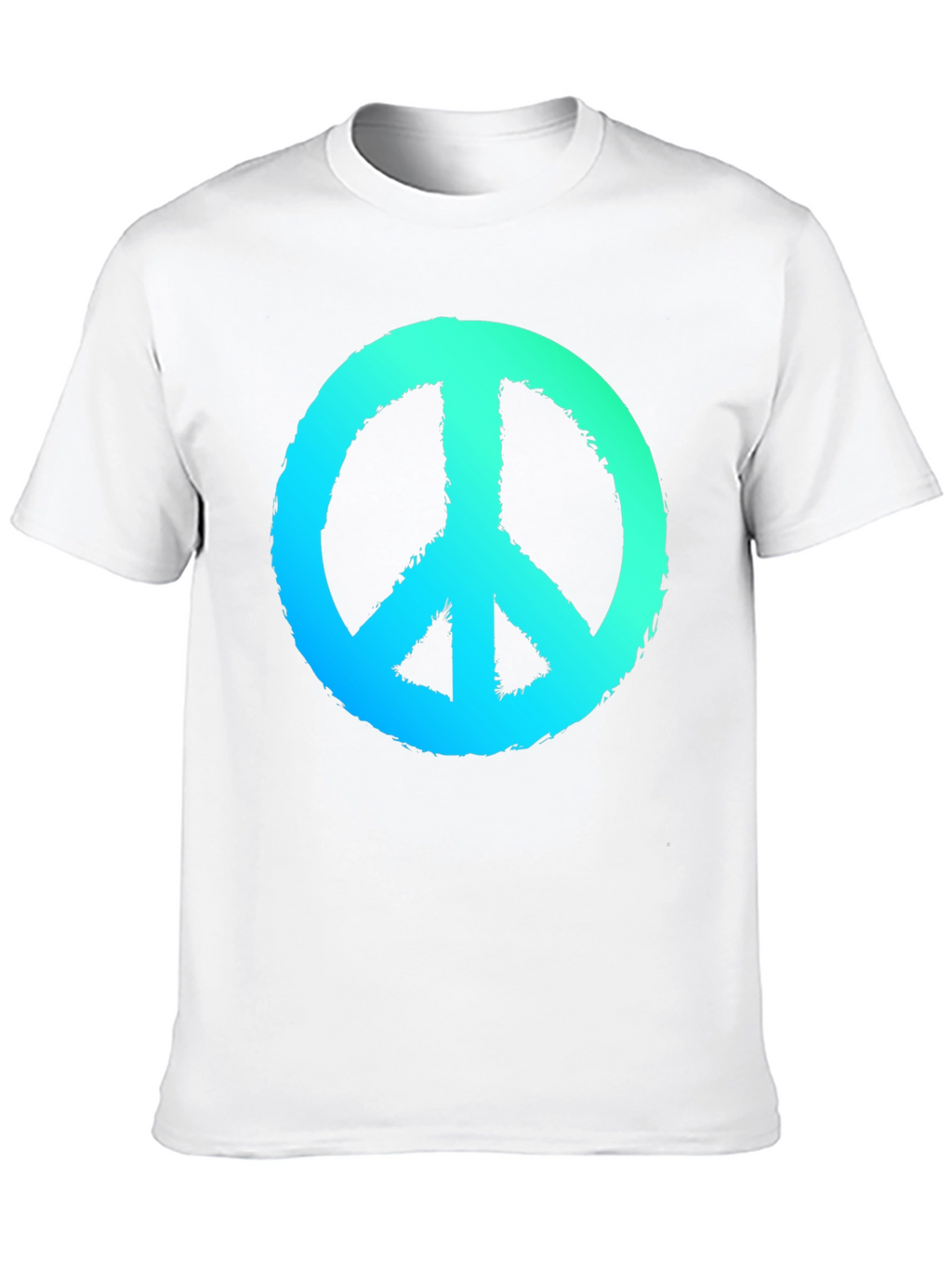 Peace Sign Graphic Black T-Shirt