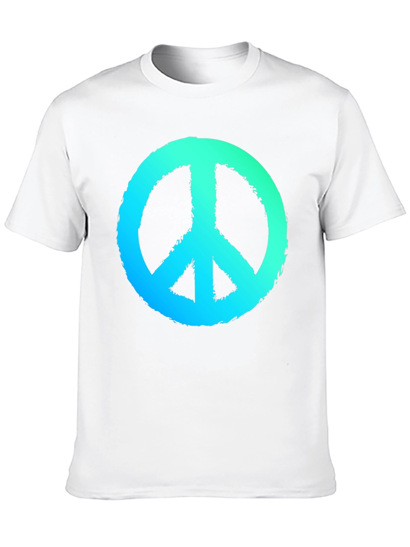 Peace Sign Graphic Black T-Shirt