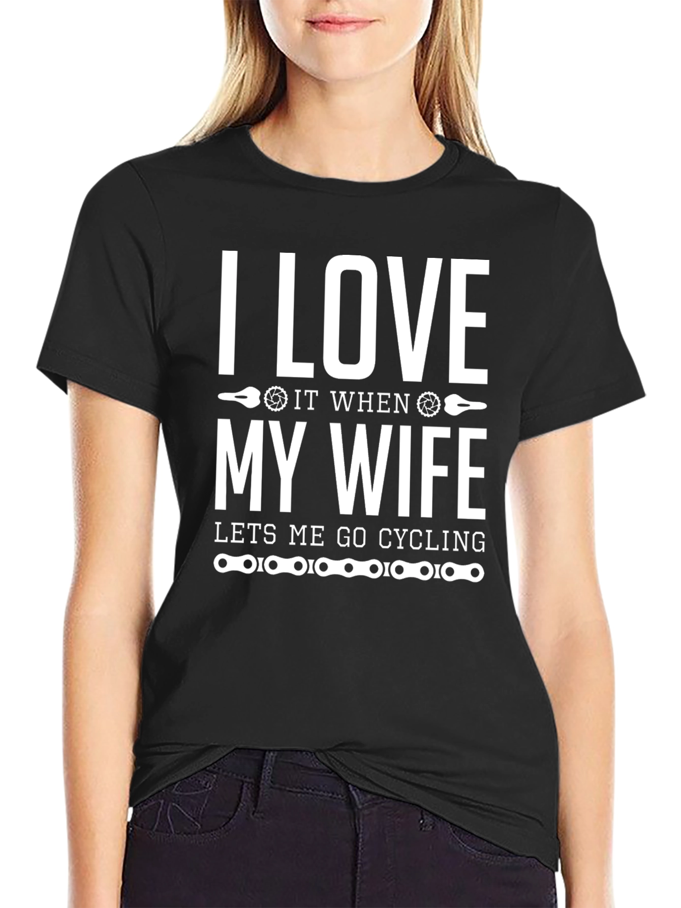 I Love My Wife Cycling T-Shirt - Funny Husband Gift