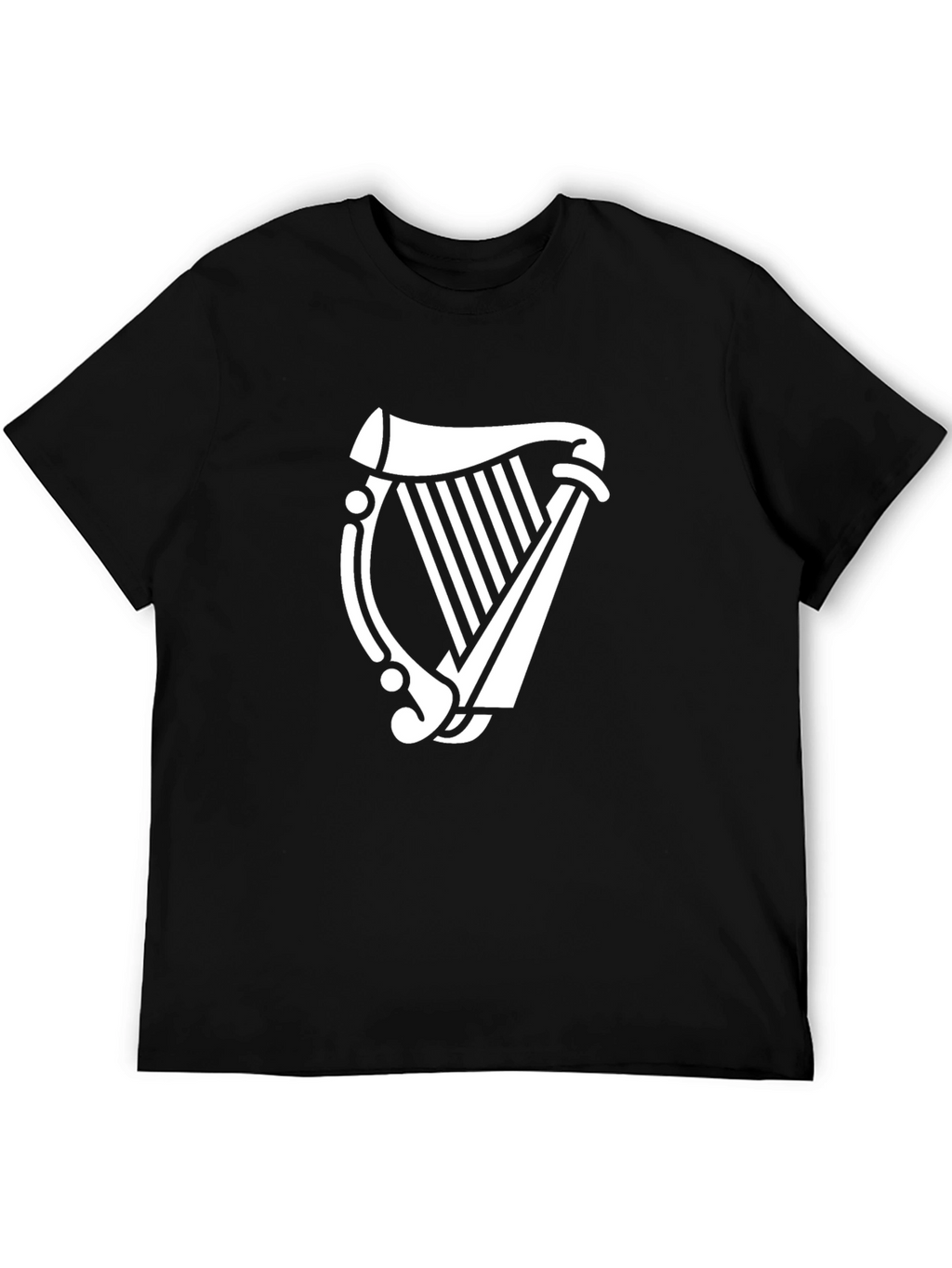 Irish Harp Graphic T-Shirt - Black