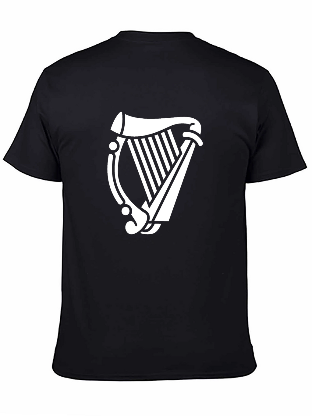 Irish Harp Graphic T-Shirt - Black