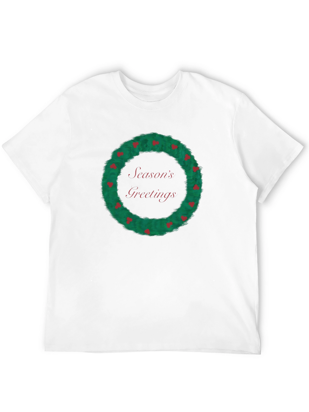 Seasons Greetings Wreath Graphic Tee