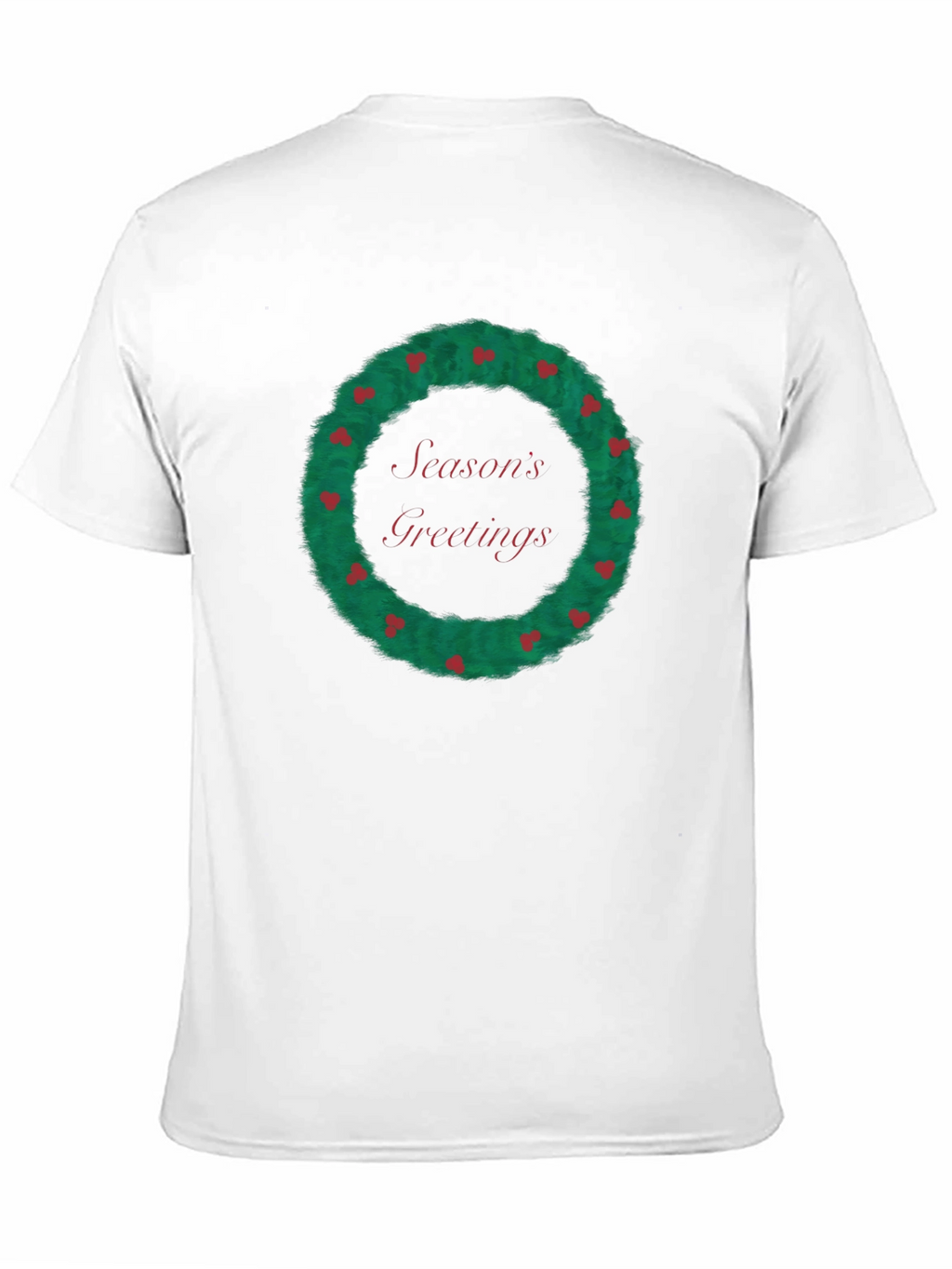 Seasons Greetings Wreath Graphic Tee