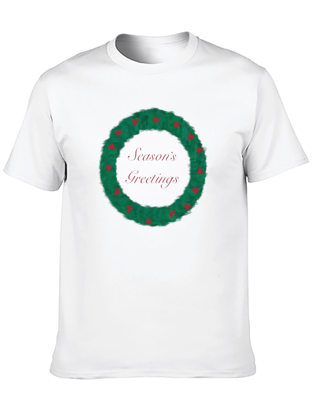 Seasons Greetings Wreath Graphic Tee