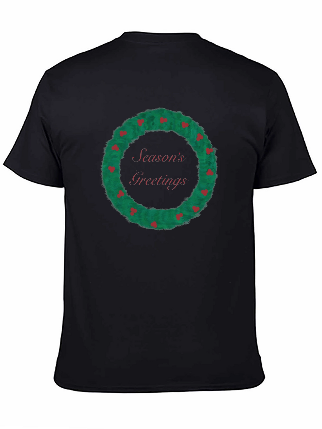 Seasons Greetings Wreath Graphic Tee