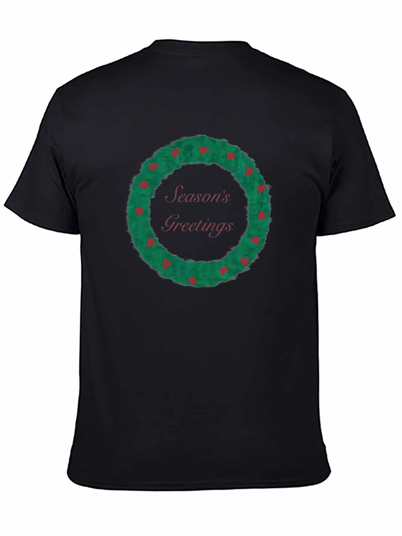 Seasons Greetings Wreath Graphic Tee