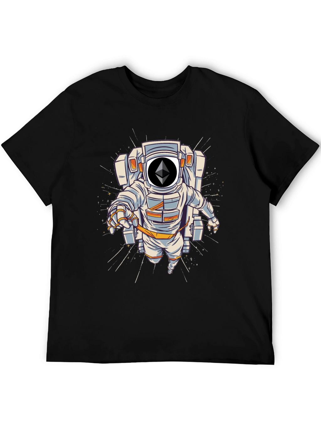 Ethereum Astronaut Black T-Shirt