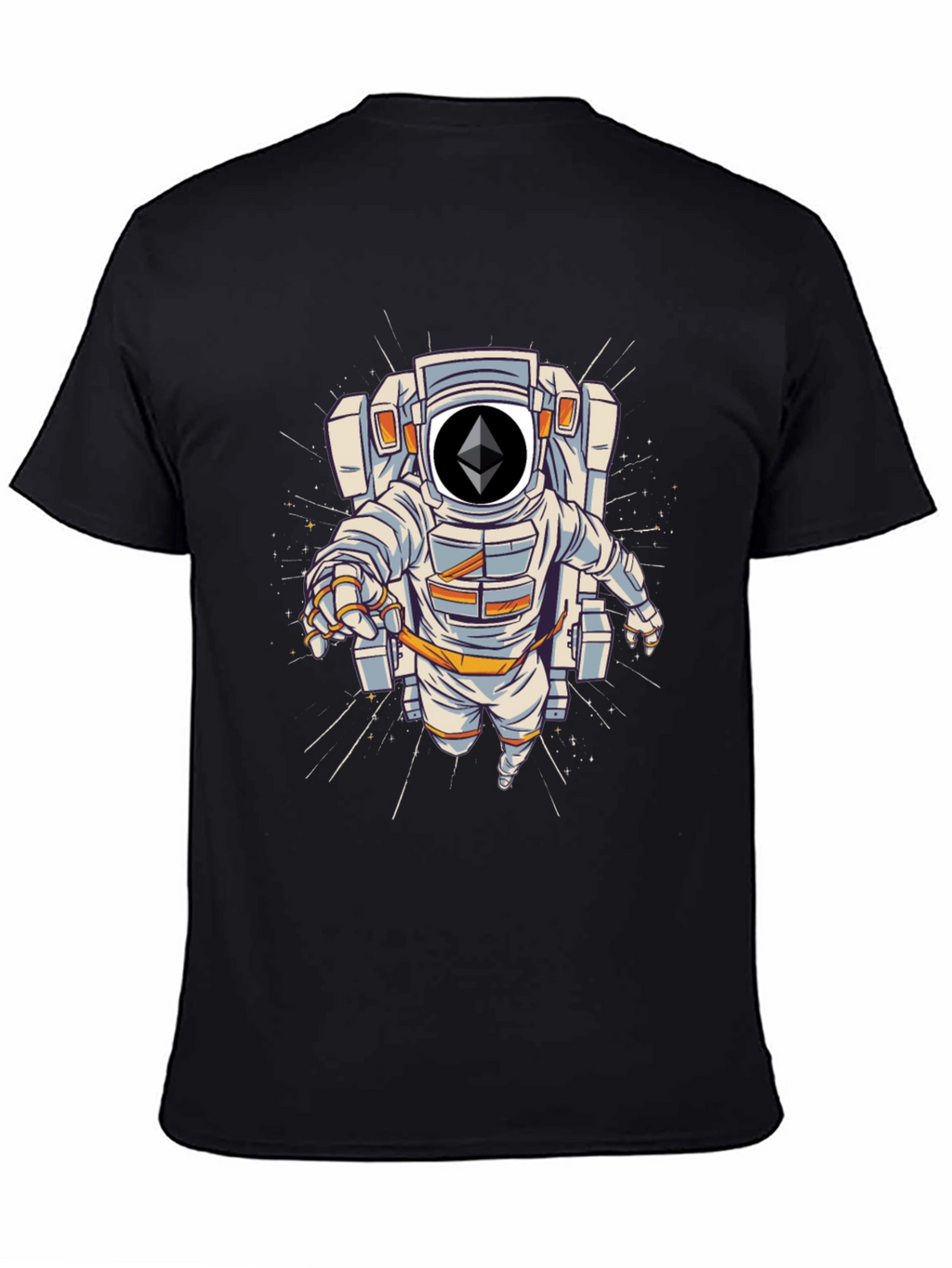 Ethereum Astronaut Black T-Shirt