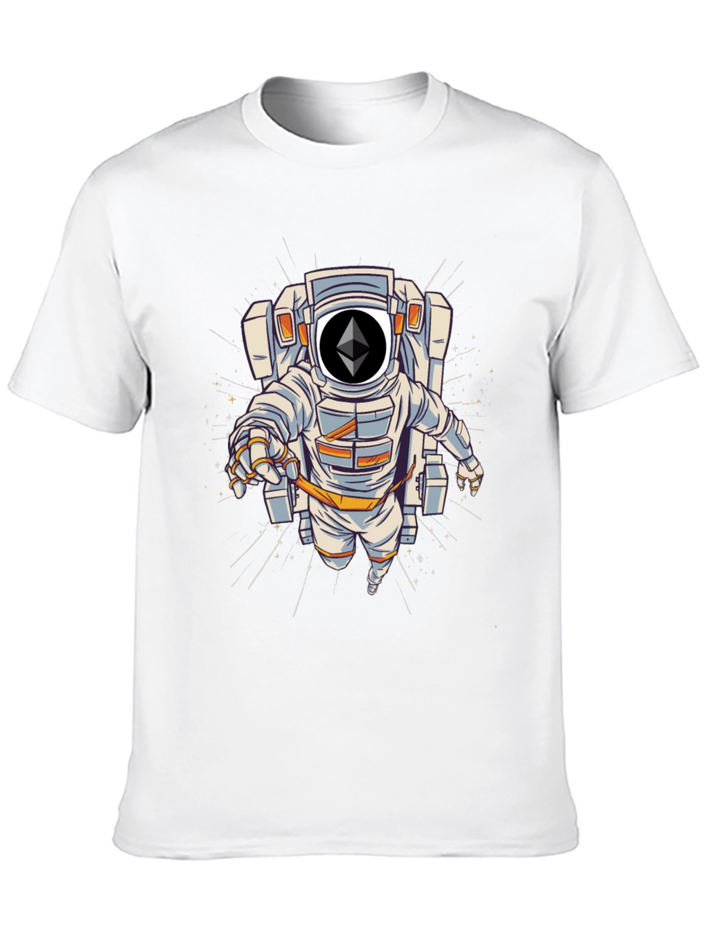 Ethereum Astronaut Black T-Shirt