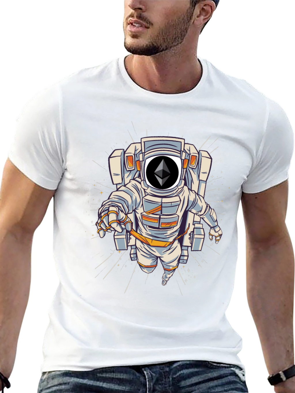 Ethereum Astronaut Black T-Shirt