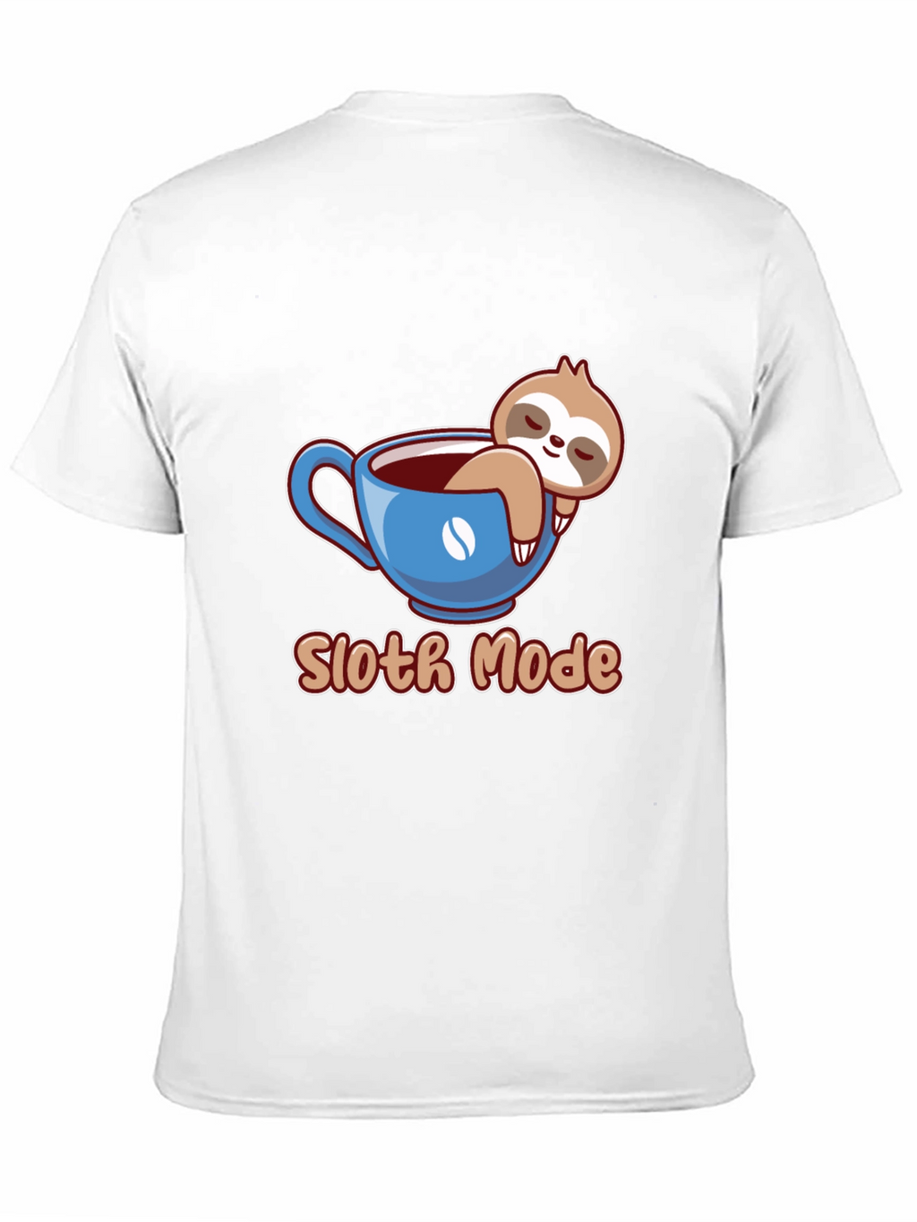 Sloth Mode Coffee Cup T-Shirt - Relaxed & Comfy