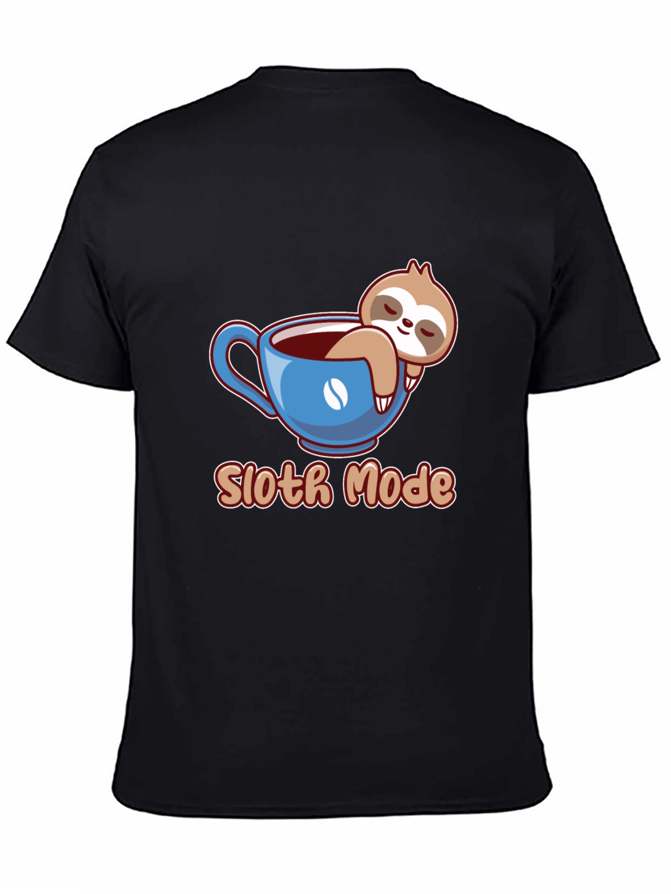 Sloth Mode Coffee Cup T-Shirt - Relaxed & Comfy