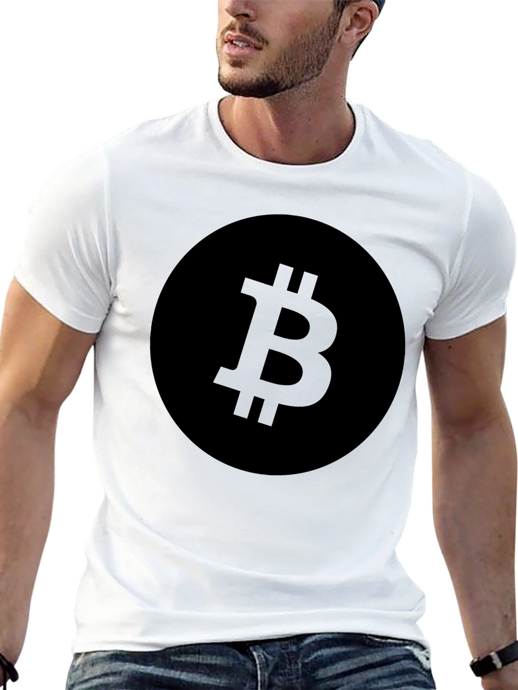 Bitcoin Logo Black T-Shirt - Crypto Currency Tee