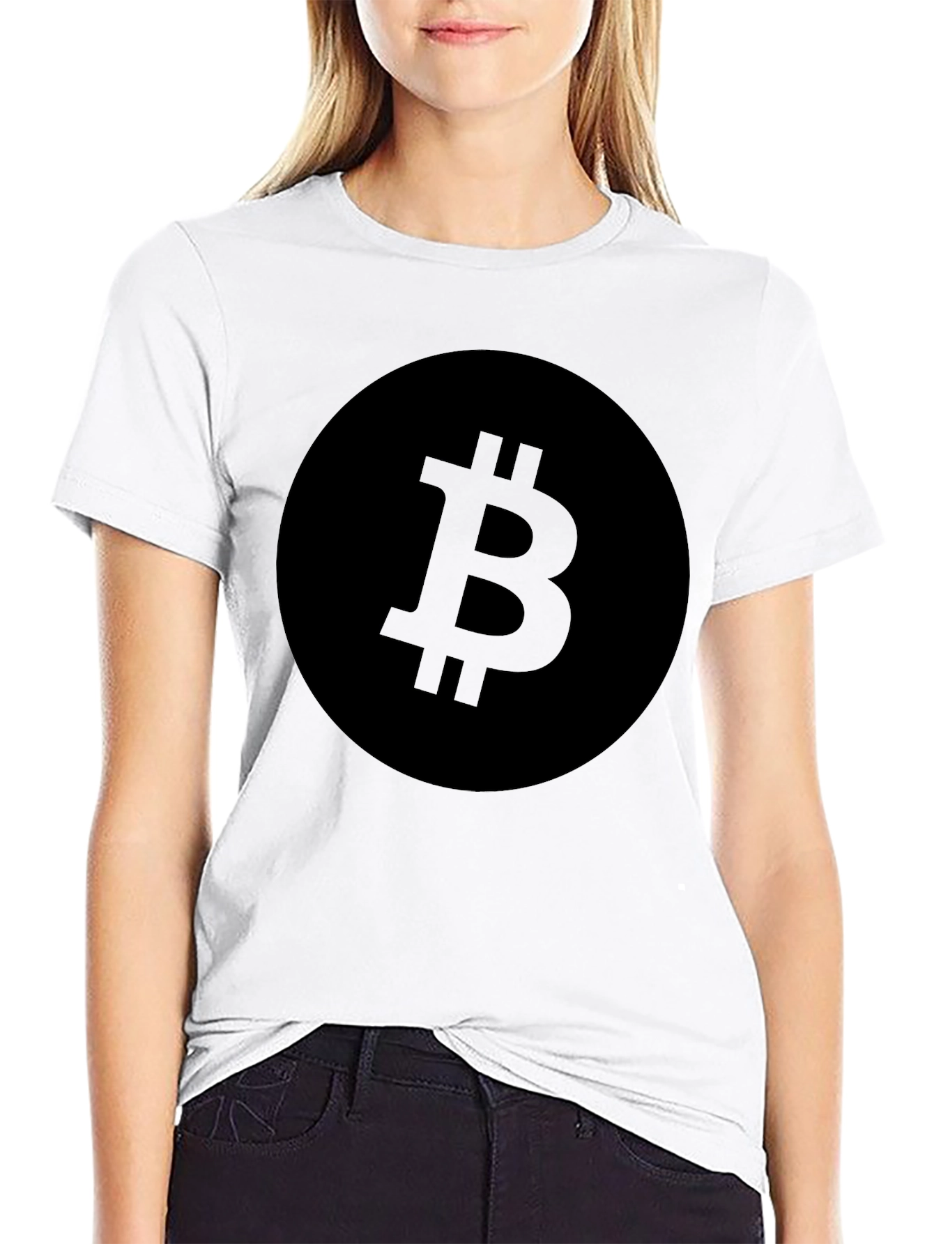 Bitcoin Logo Black T-Shirt - Crypto Currency Tee