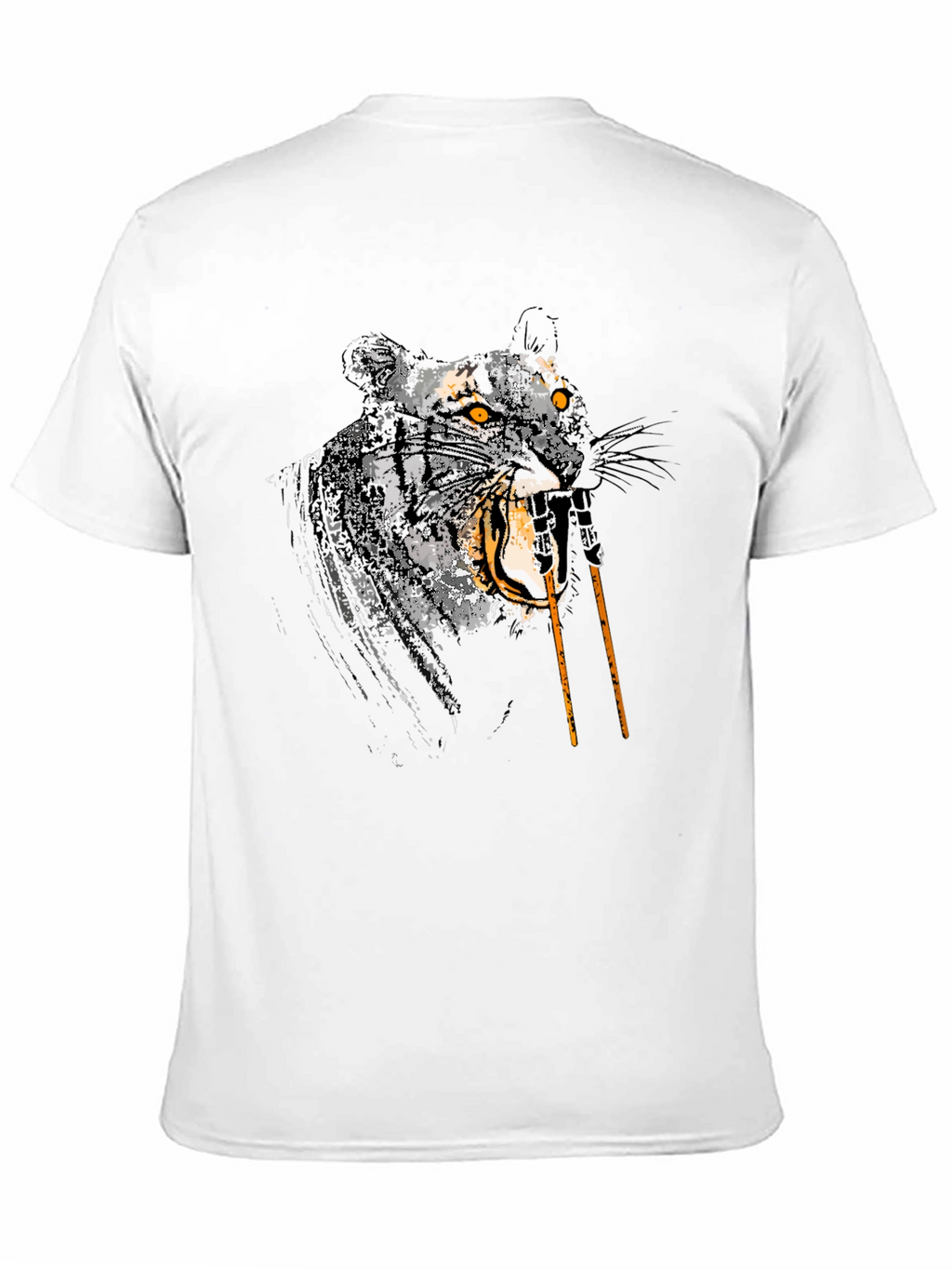 Roaring Tiger Graphic Tee - Mens Black T-Shirt