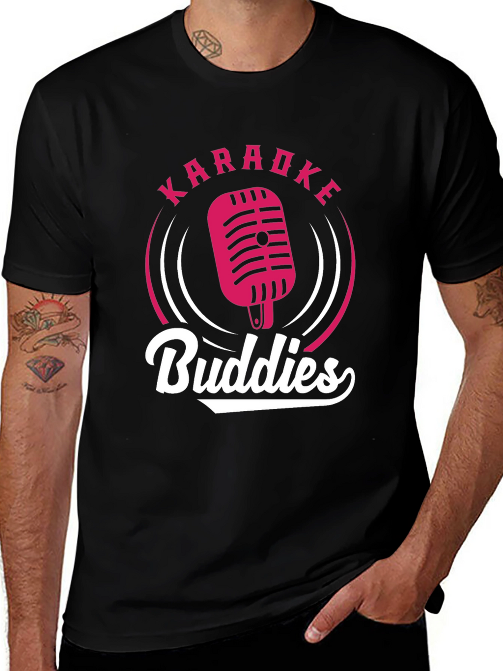 Karaoke Buddies Graphic T-Shirt - Music Lover Tee