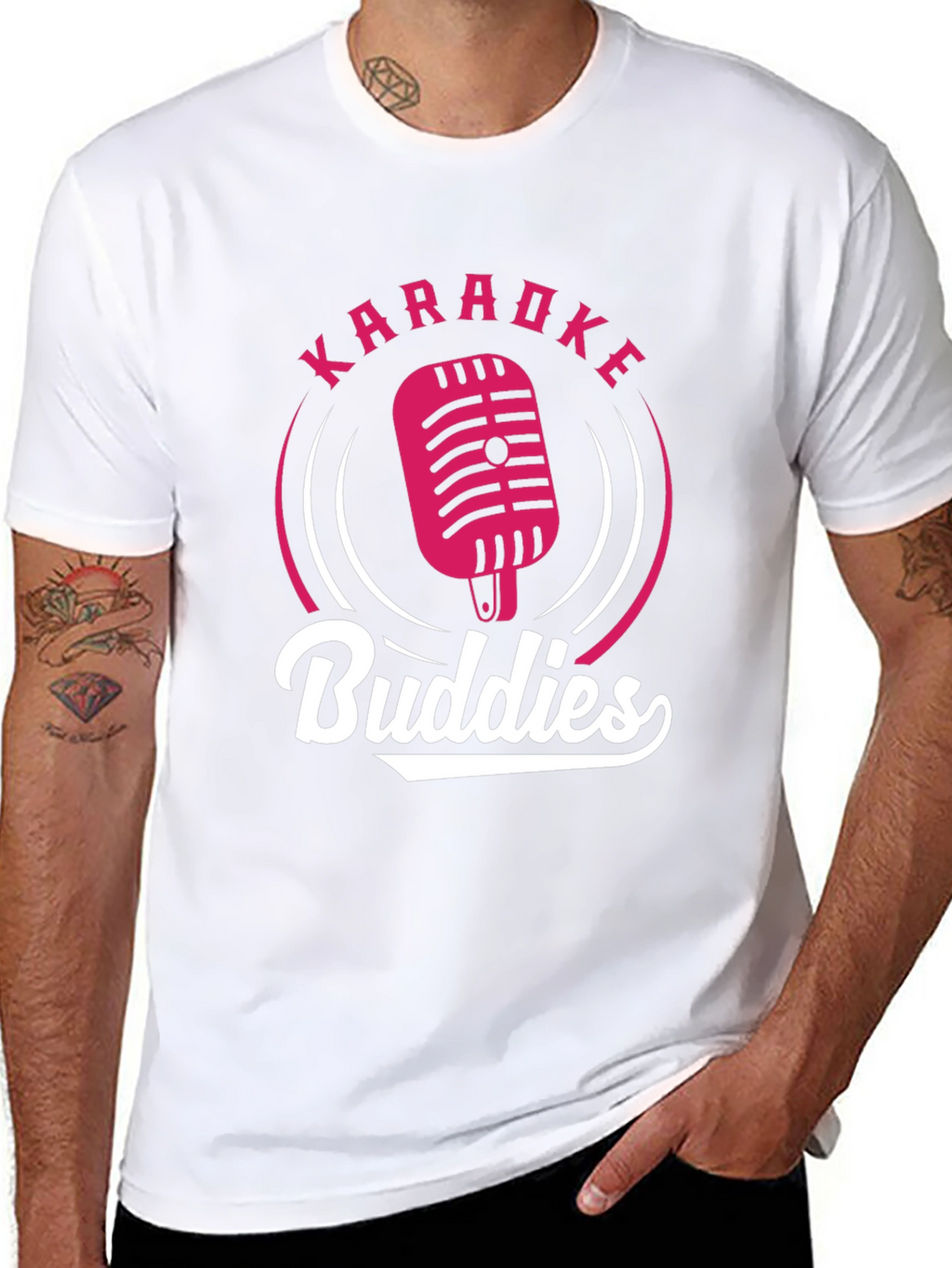 Karaoke Buddies Graphic T-Shirt - Music Lover Tee
