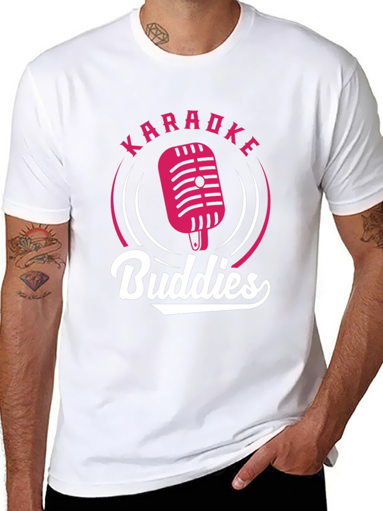 Karaoke Buddies Graphic T-Shirt - Music Lover Tee