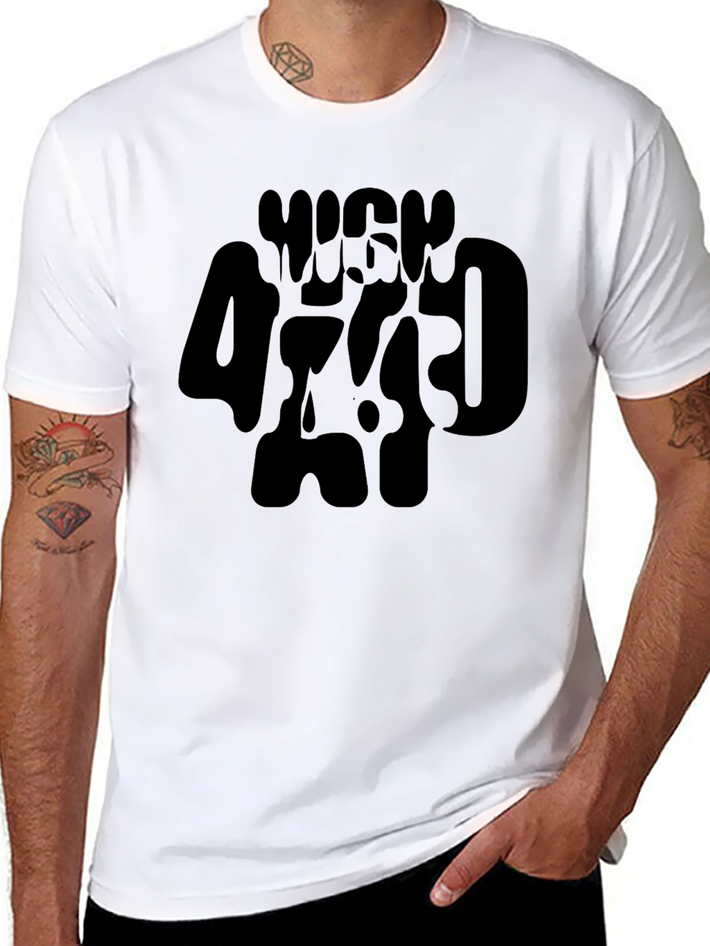 High 420 Tee - Black Graphic T-Shirt