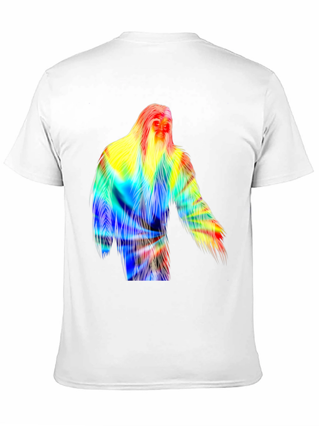 Colorful Bigfoot Graphic T-Shirt