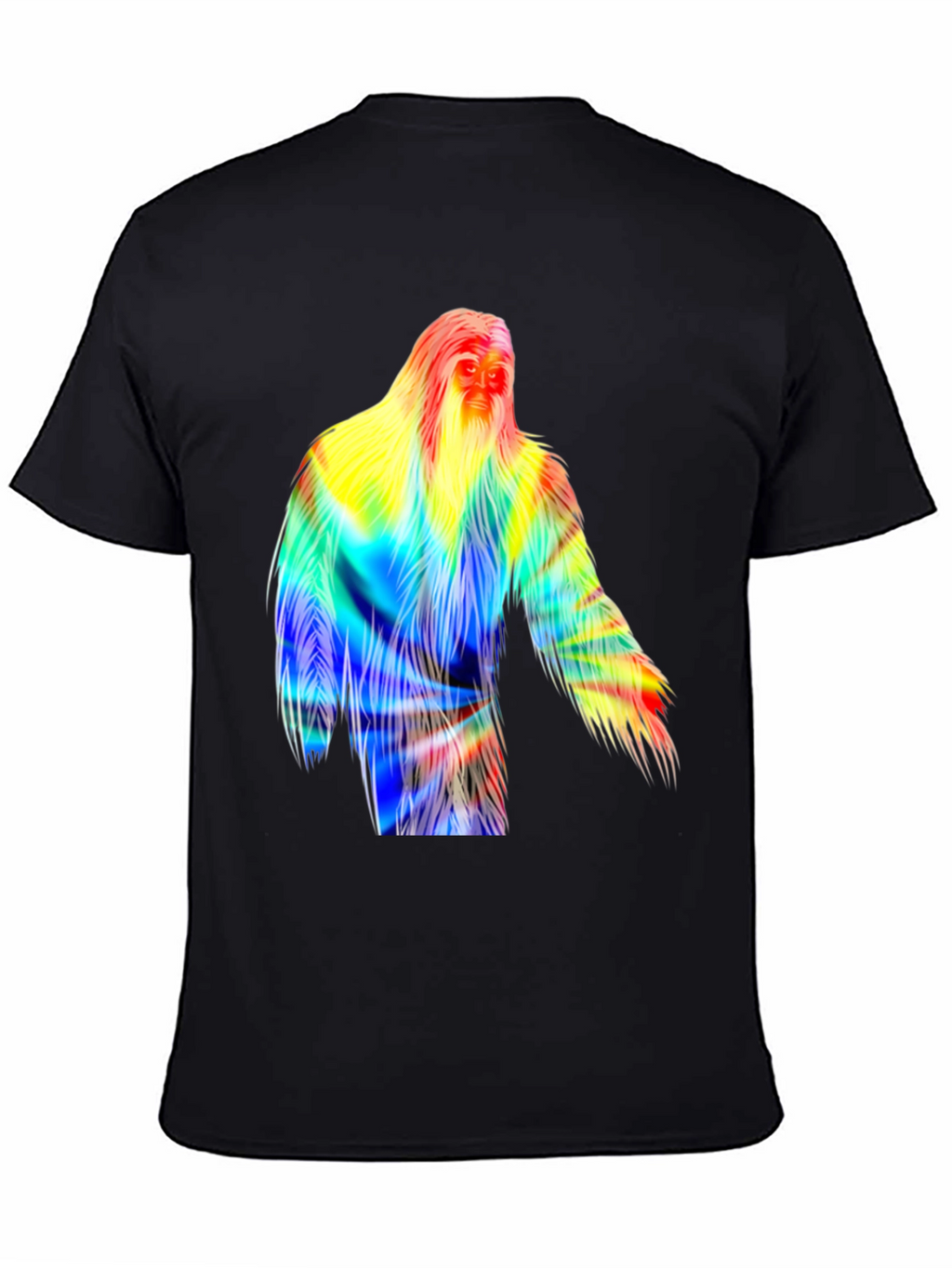 Colorful Bigfoot Graphic T-Shirt