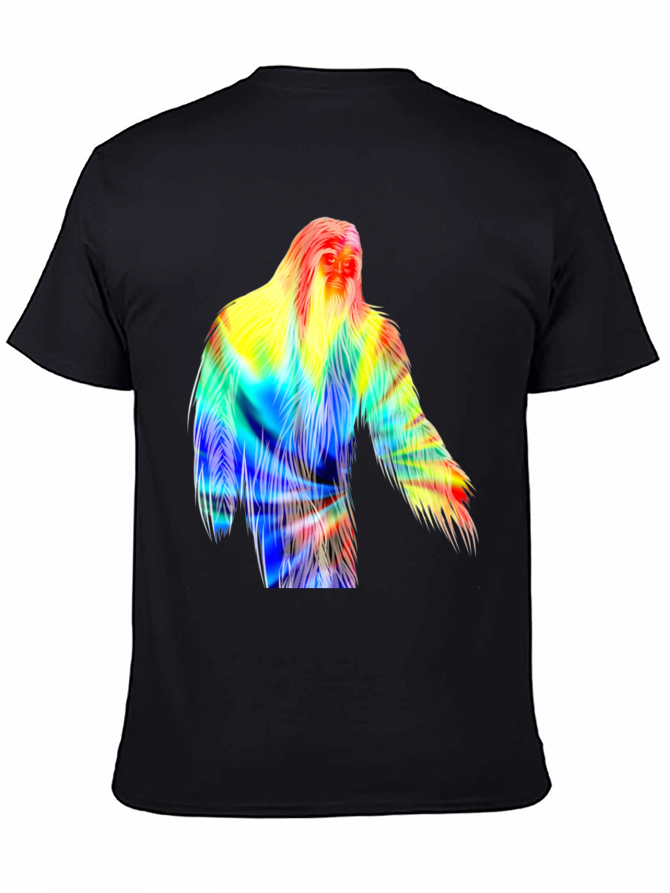Colorful Bigfoot Graphic T-Shirt