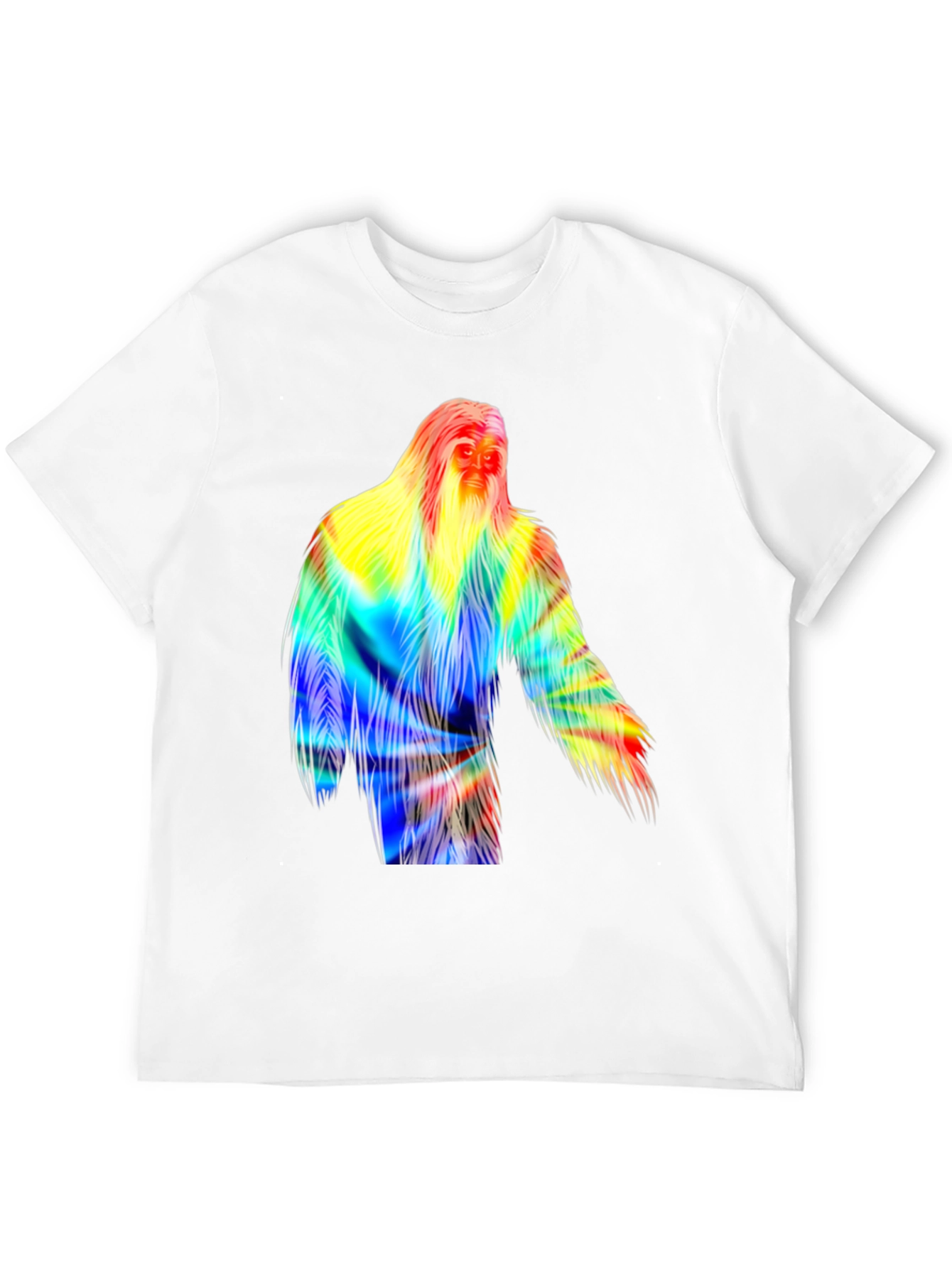 Colorful Bigfoot Graphic T-Shirt