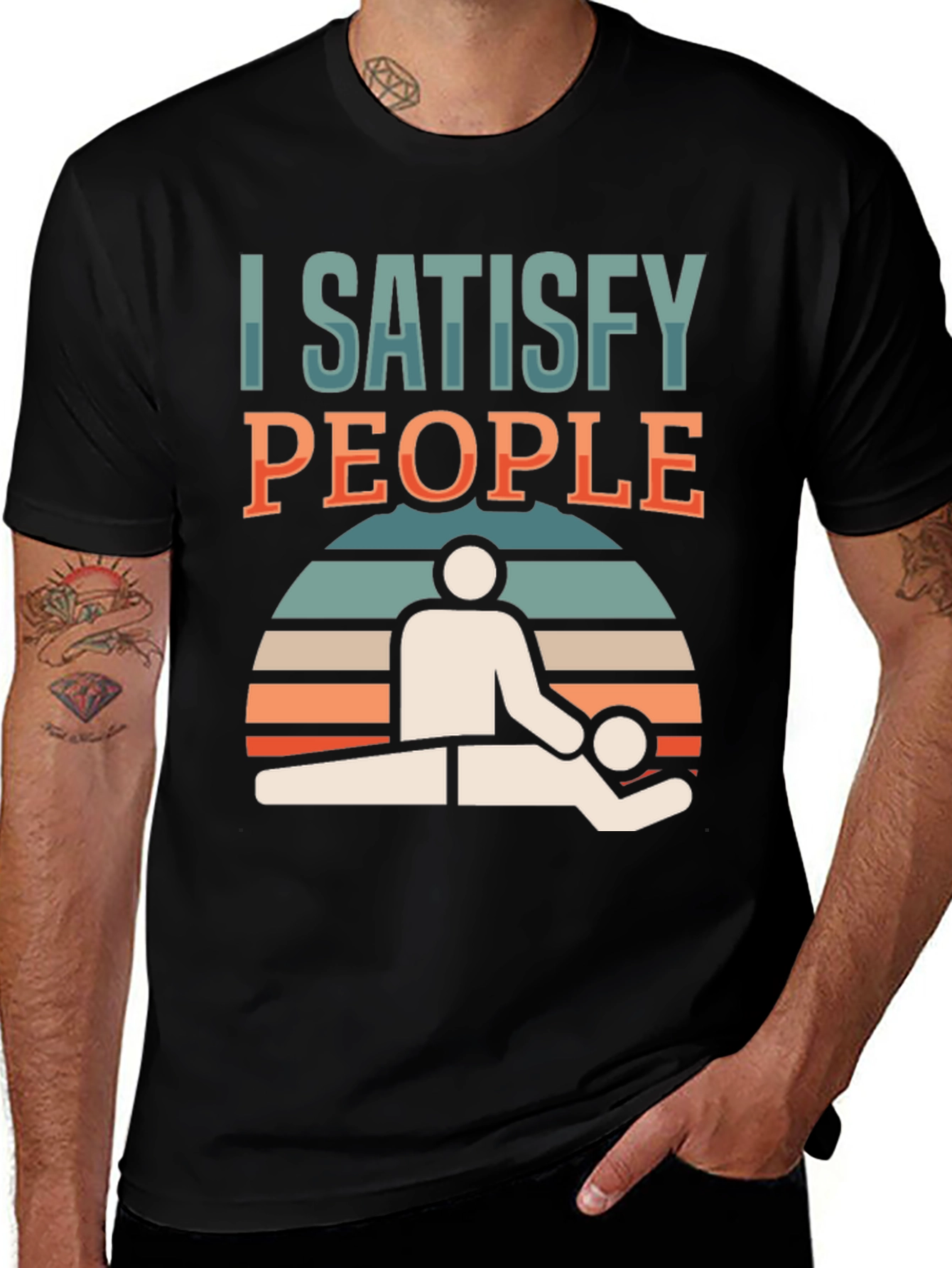 I Satisfy People Massage Therapist T-Shirt