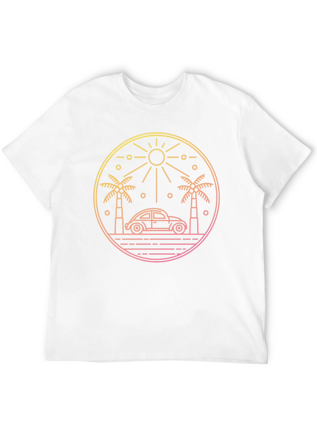 Retro Beach Car T-Shirt