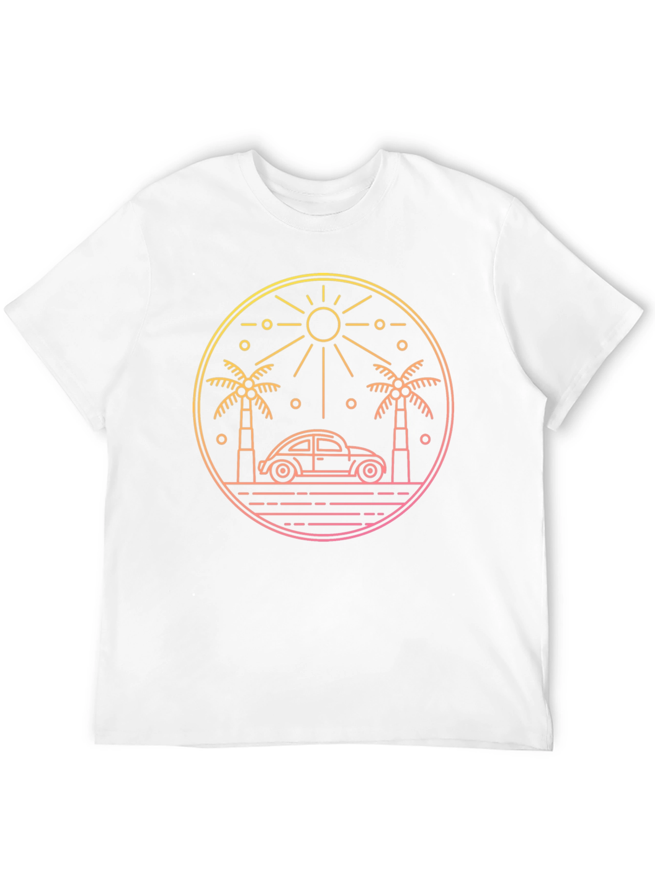 Retro Beach Car T-Shirt