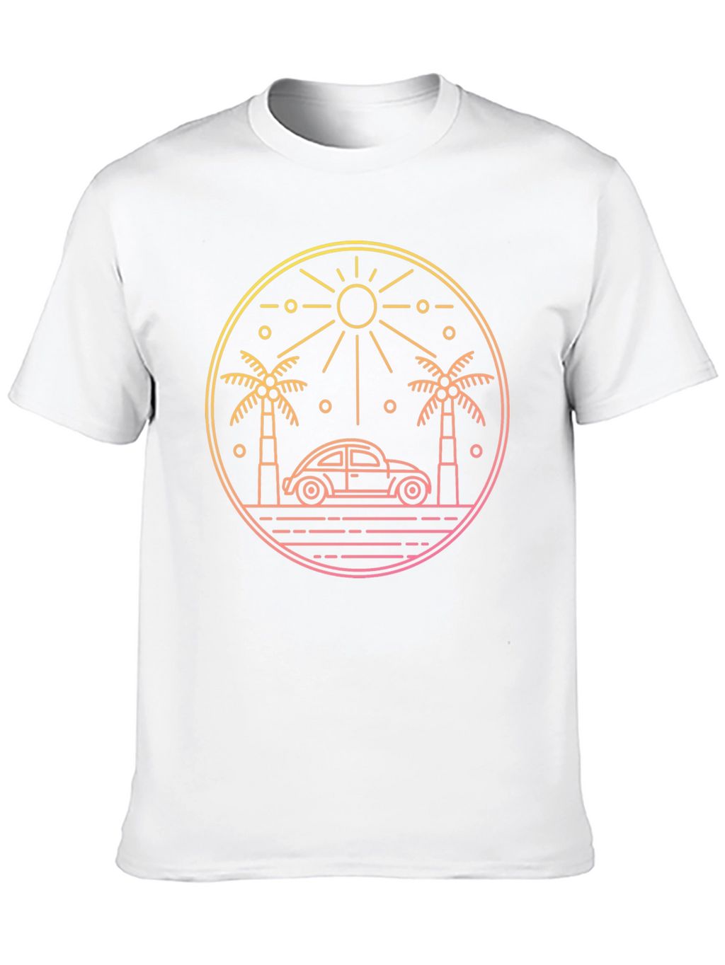 Retro Beach Car T-Shirt