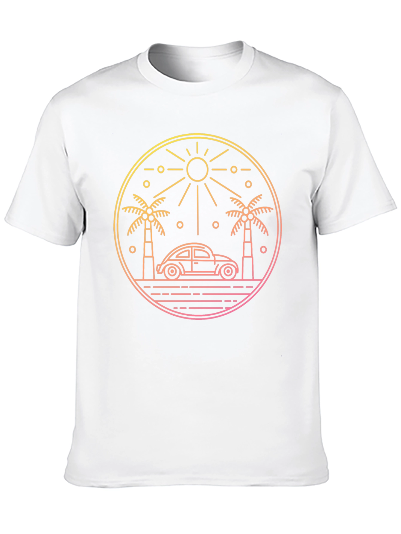 Retro Beach Car T-Shirt