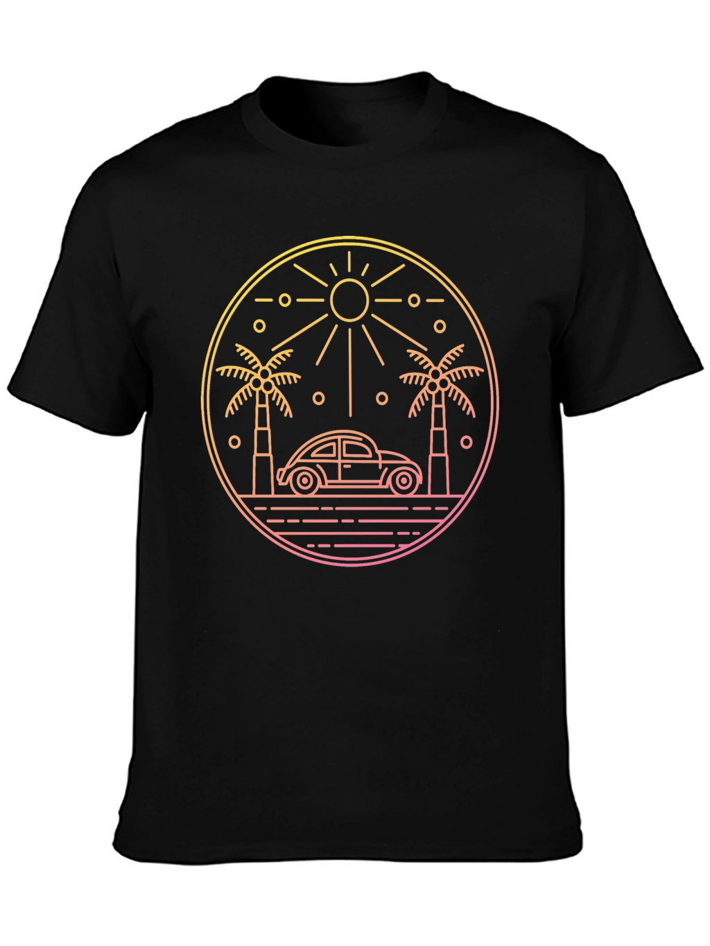 Retro Beach Car T-Shirt