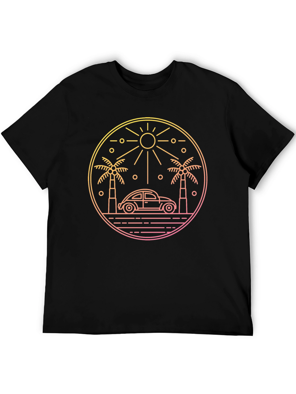 Retro Beach Car T-Shirt