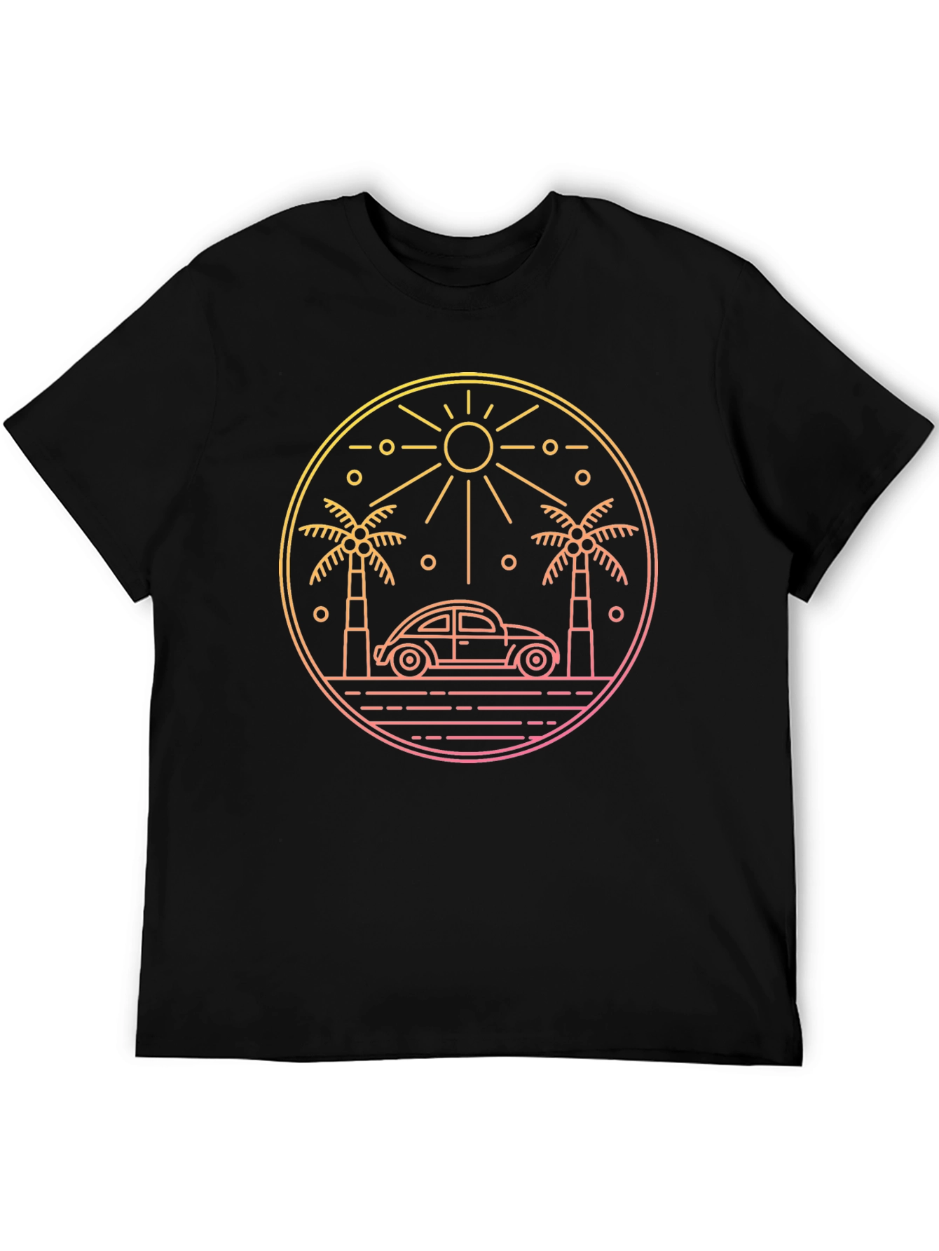 Retro Beach Car T-Shirt
