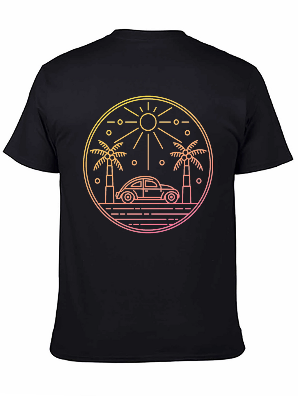 Retro Beach Car T-Shirt