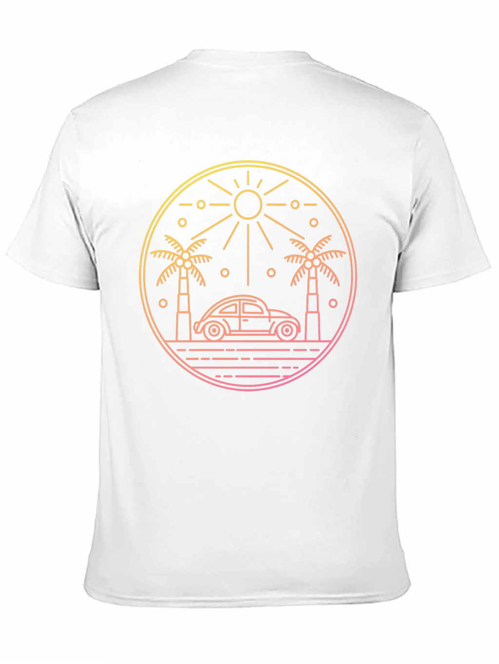 Retro Beach Car T-Shirt