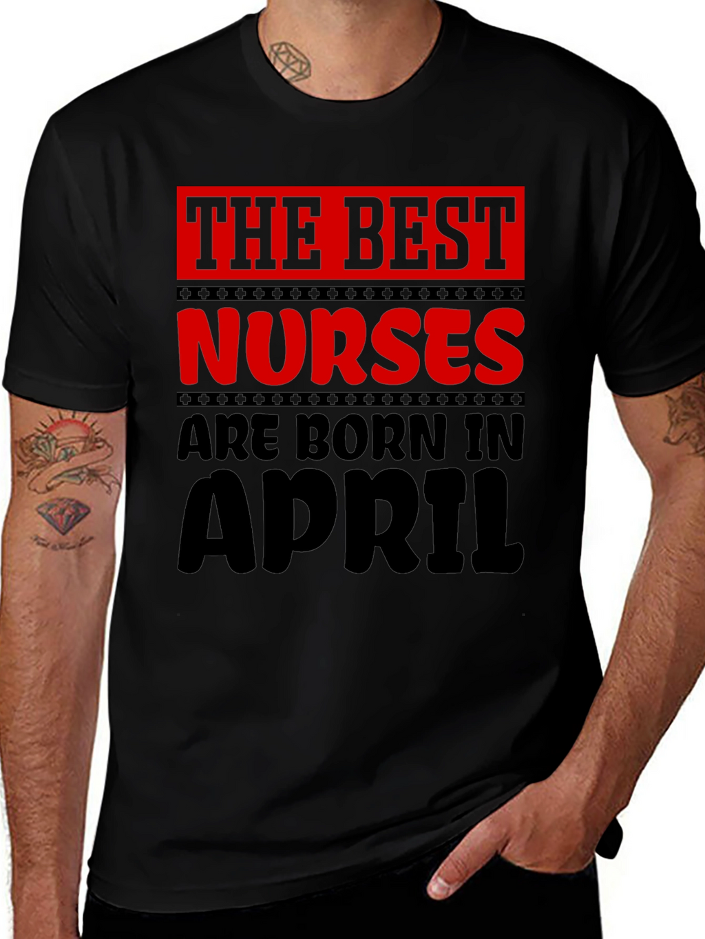 Best Nurses Are Born in April T-Shirt