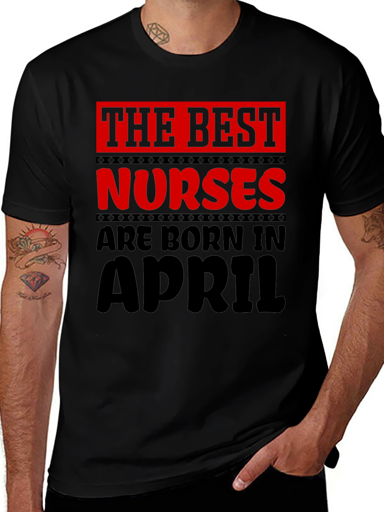 Best Nurses Are Born in April T-Shirt