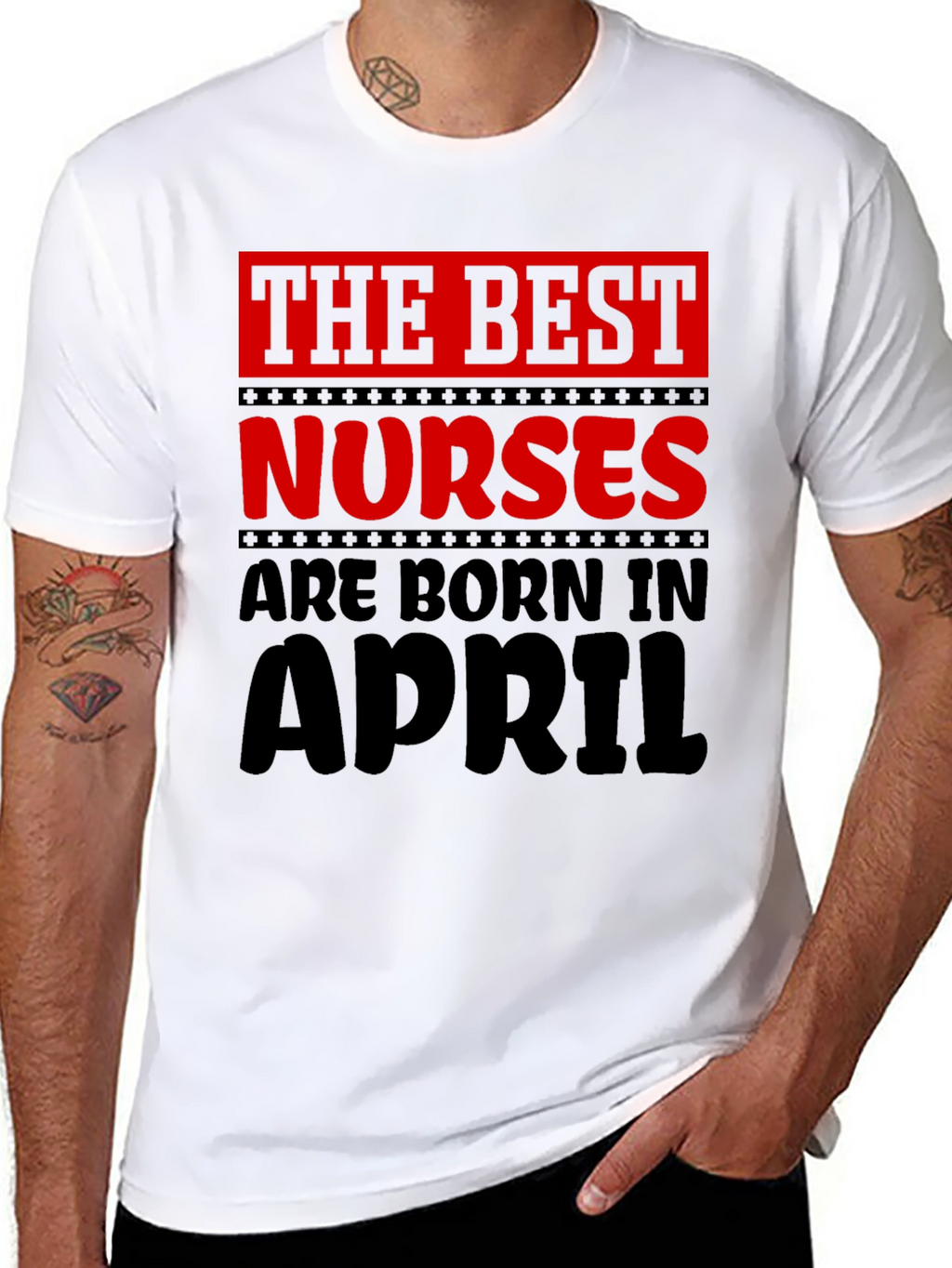 Best Nurses Are Born in April T-Shirt