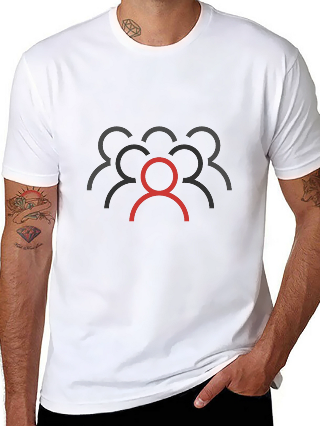 Unique Leader Black Graphic Tee