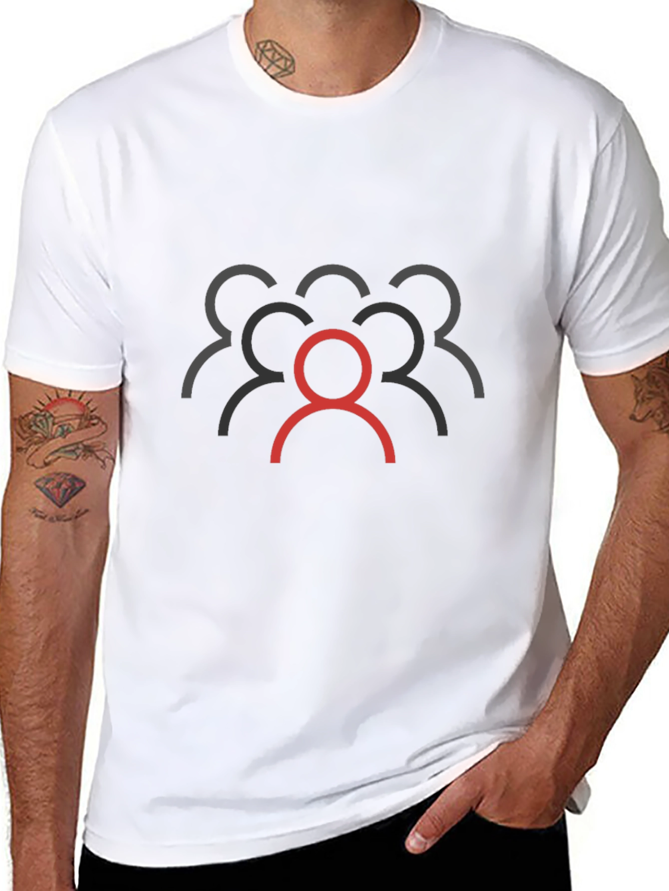 Unique Leader Black Graphic Tee