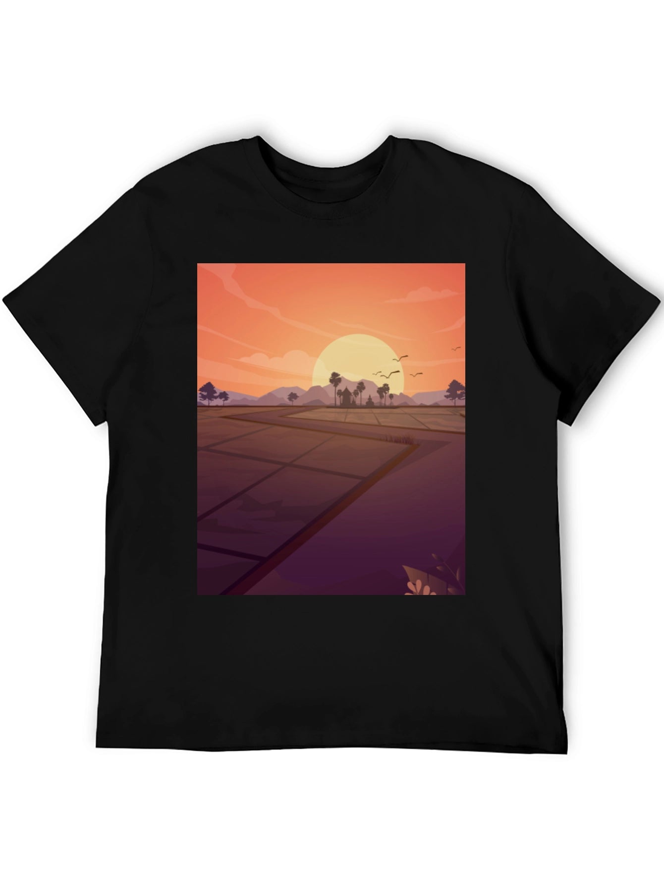 Sunset Rice Paddy T-Shirt