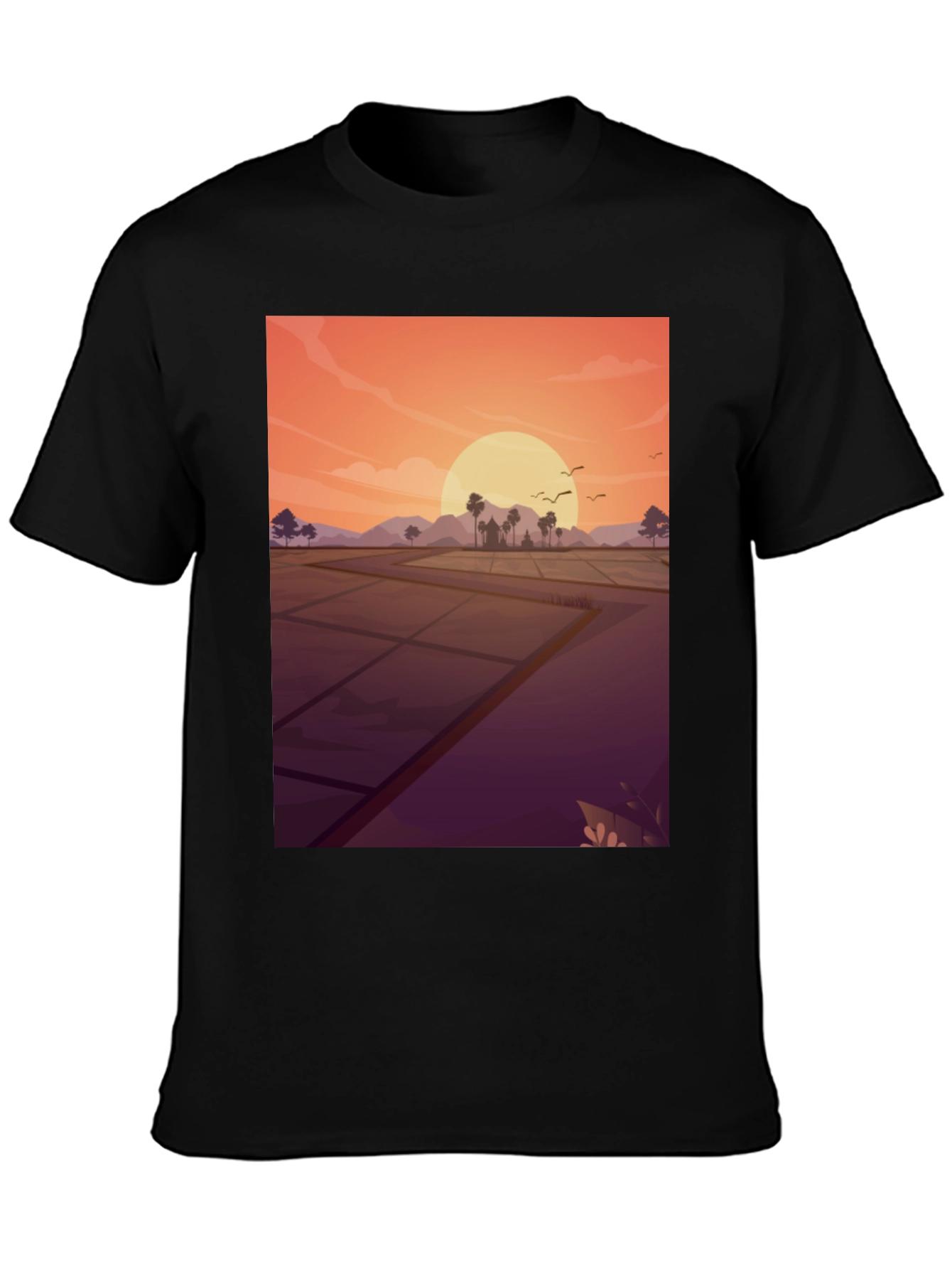 Sunset Rice Paddy T-Shirt